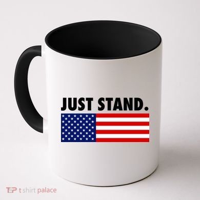 Just Stand Striped American Flag Coffee Mug