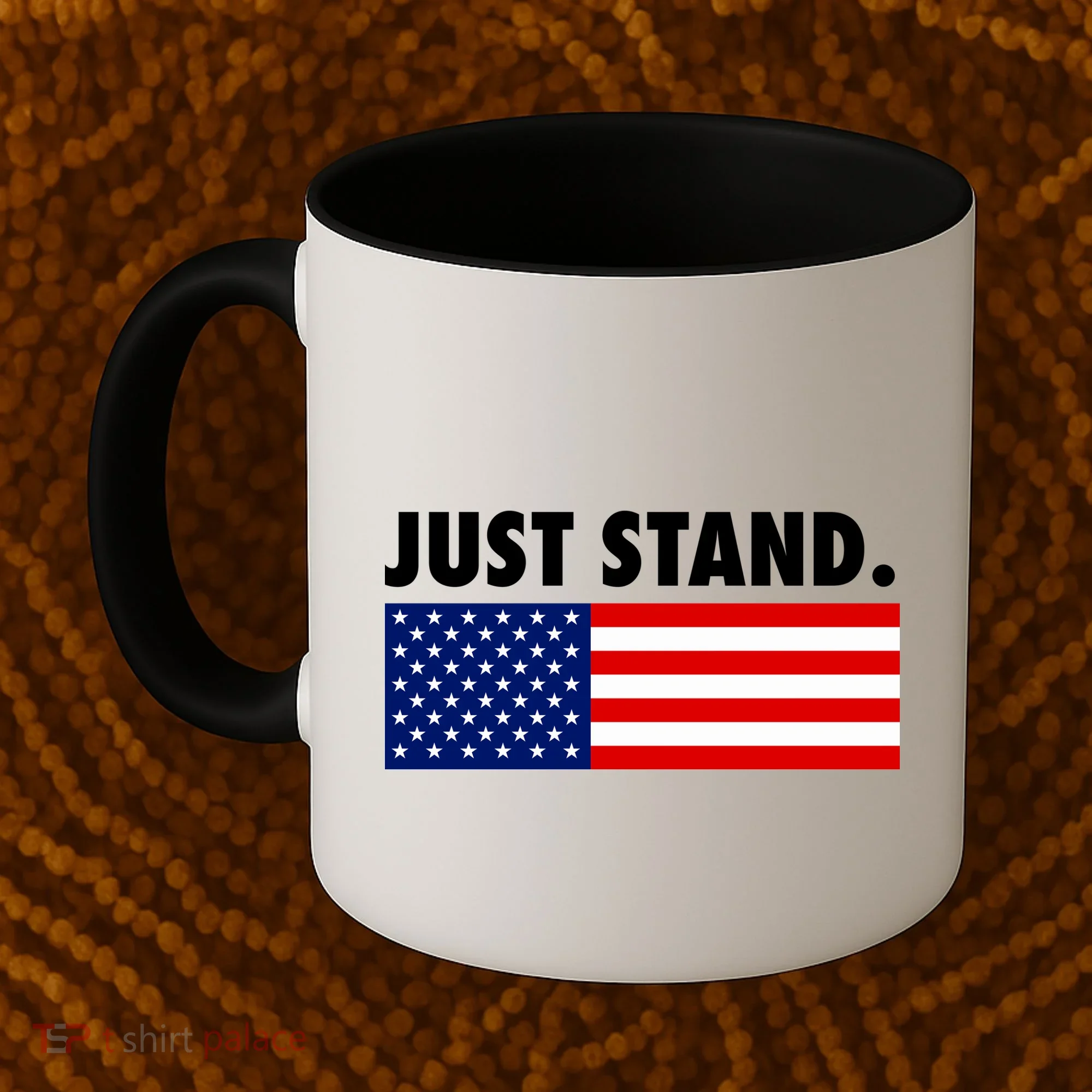 Just Stand Striped American Flag Coffee Mug