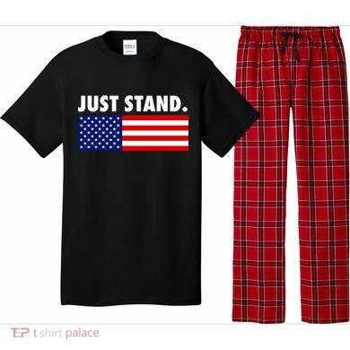 Just Stand Striped American Flag Pajama Set