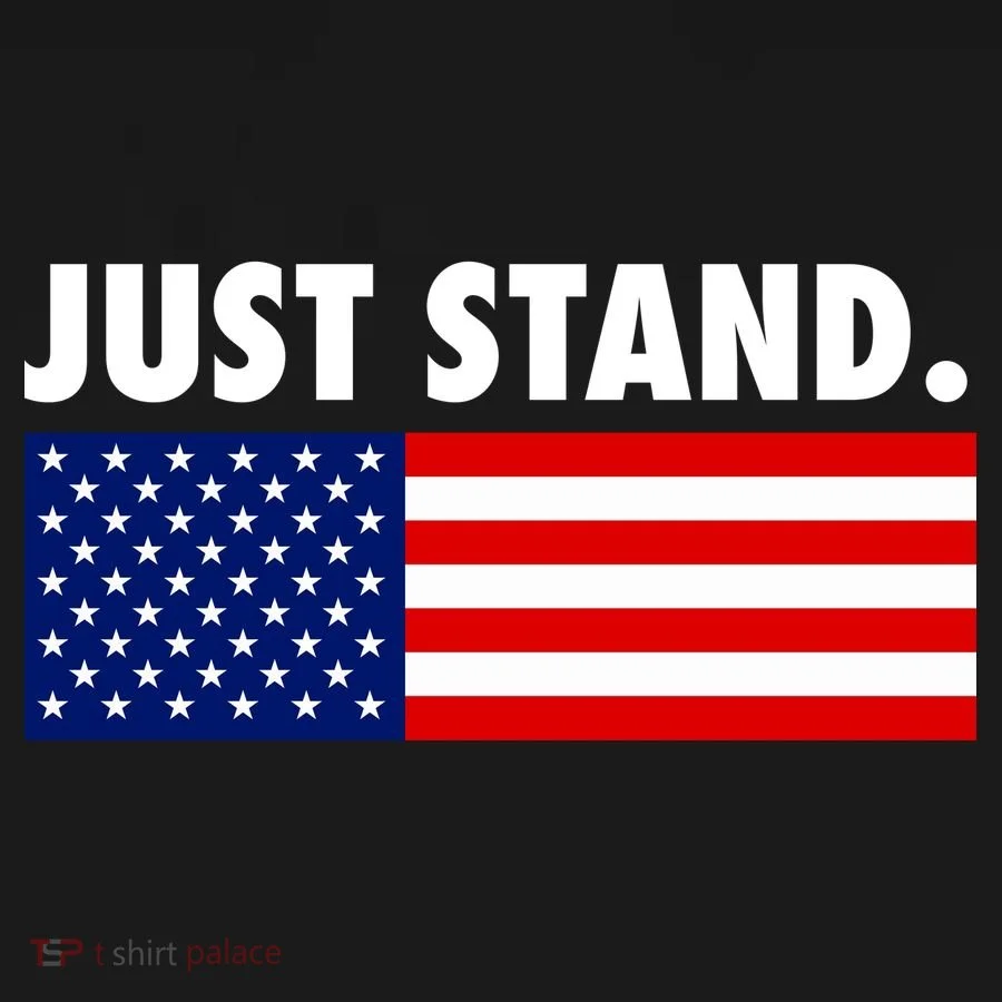 Just Stand Striped American Flag Mousepad