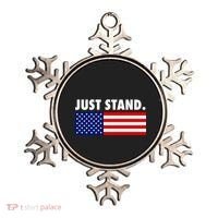 Just Stand Striped American Flag Ornament thumb 0