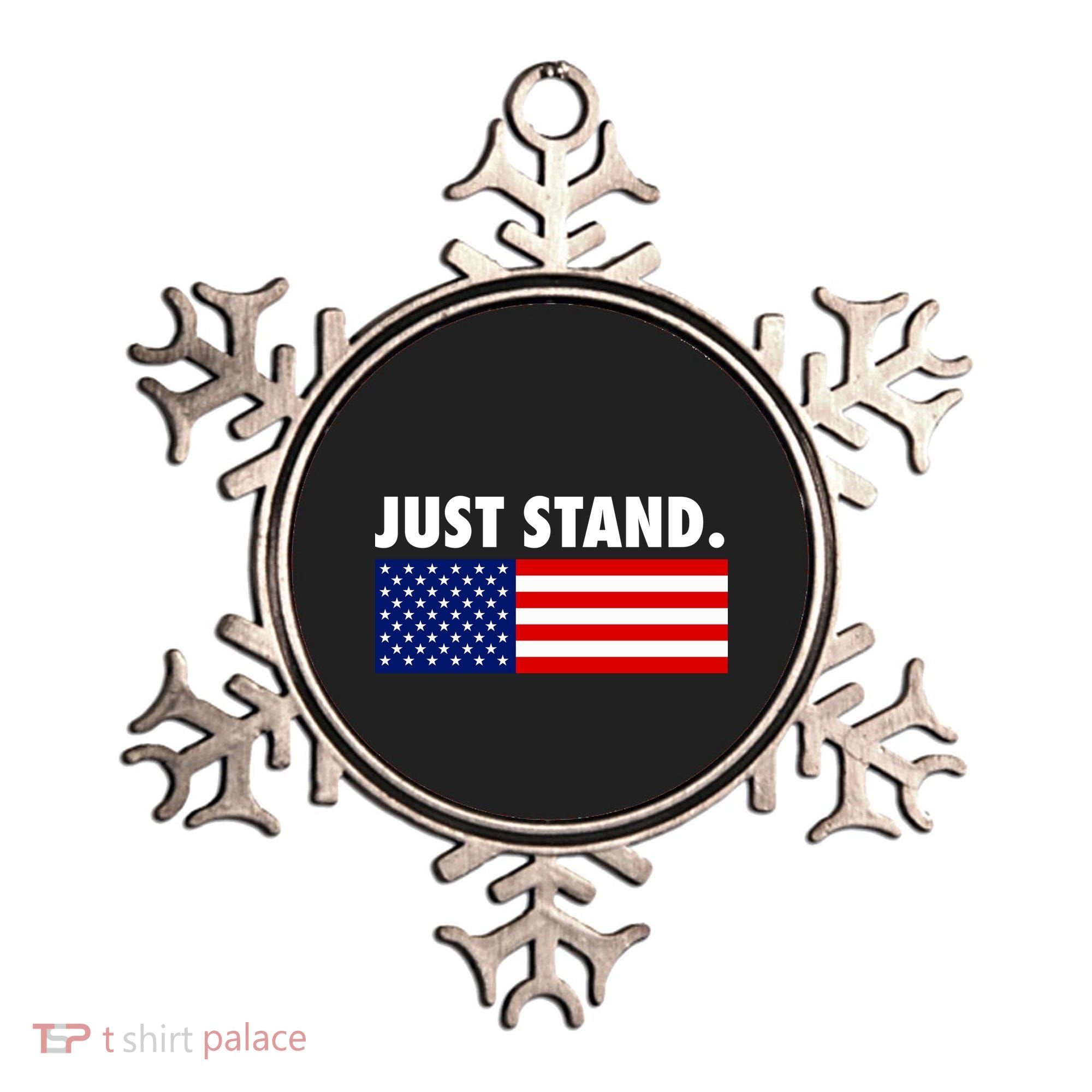 Just Stand Striped American Flag Ornament