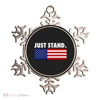 Just Stand Striped American Flag Ornament