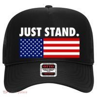 Just Stand Striped American Flag Hat thumb 0