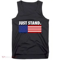 Just Stand Striped American Flag Tank Top thumb 0