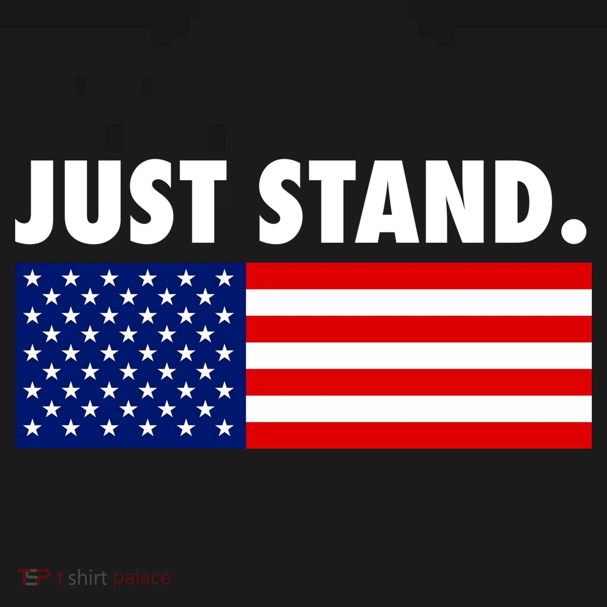Just Stand Striped American Flag Tank Top