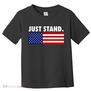 Just Stand Striped American Flag Toddler T-Shirt