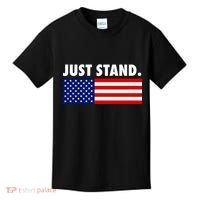 Just Stand Striped American Flag Kids T-Shirt thumb 0