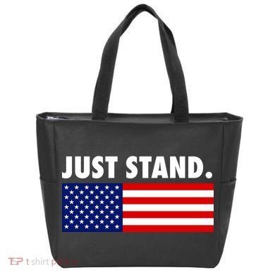 Just Stand Striped American Flag Tote Bag