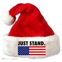 Just Stand Striped American Flag Santa Hat thumb 0