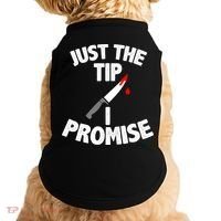 Just The Tip Funny Halloween Knife Doggie Tank thumb 0