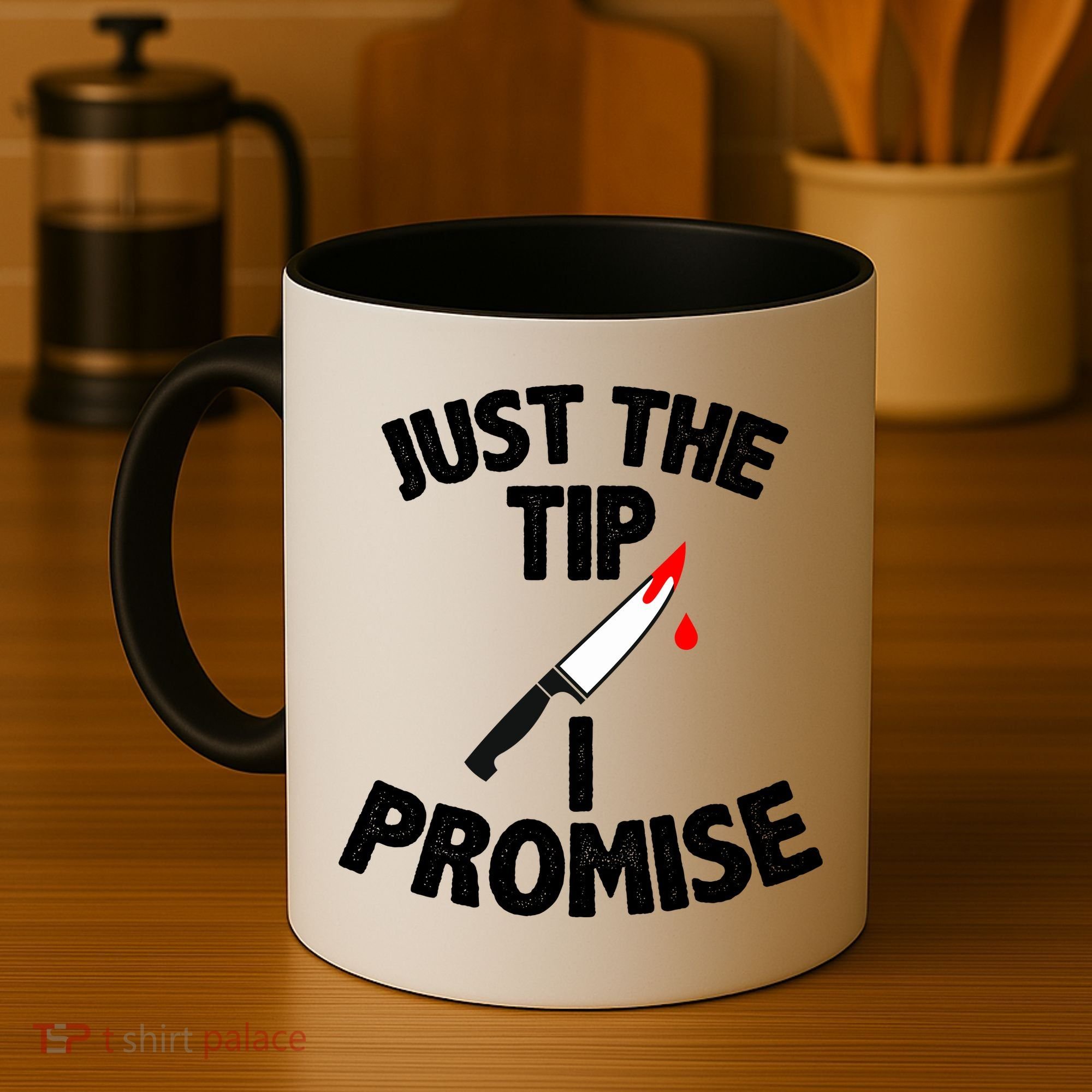 Just The Tip Funny Halloween Knife Coffee Mug