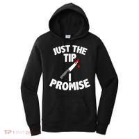 Just The Tip Funny Halloween Knife Women's Hoodie thumb 0
