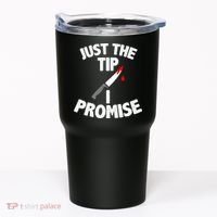 Just The Tip Funny Halloween Knife Tumbler thumb 0