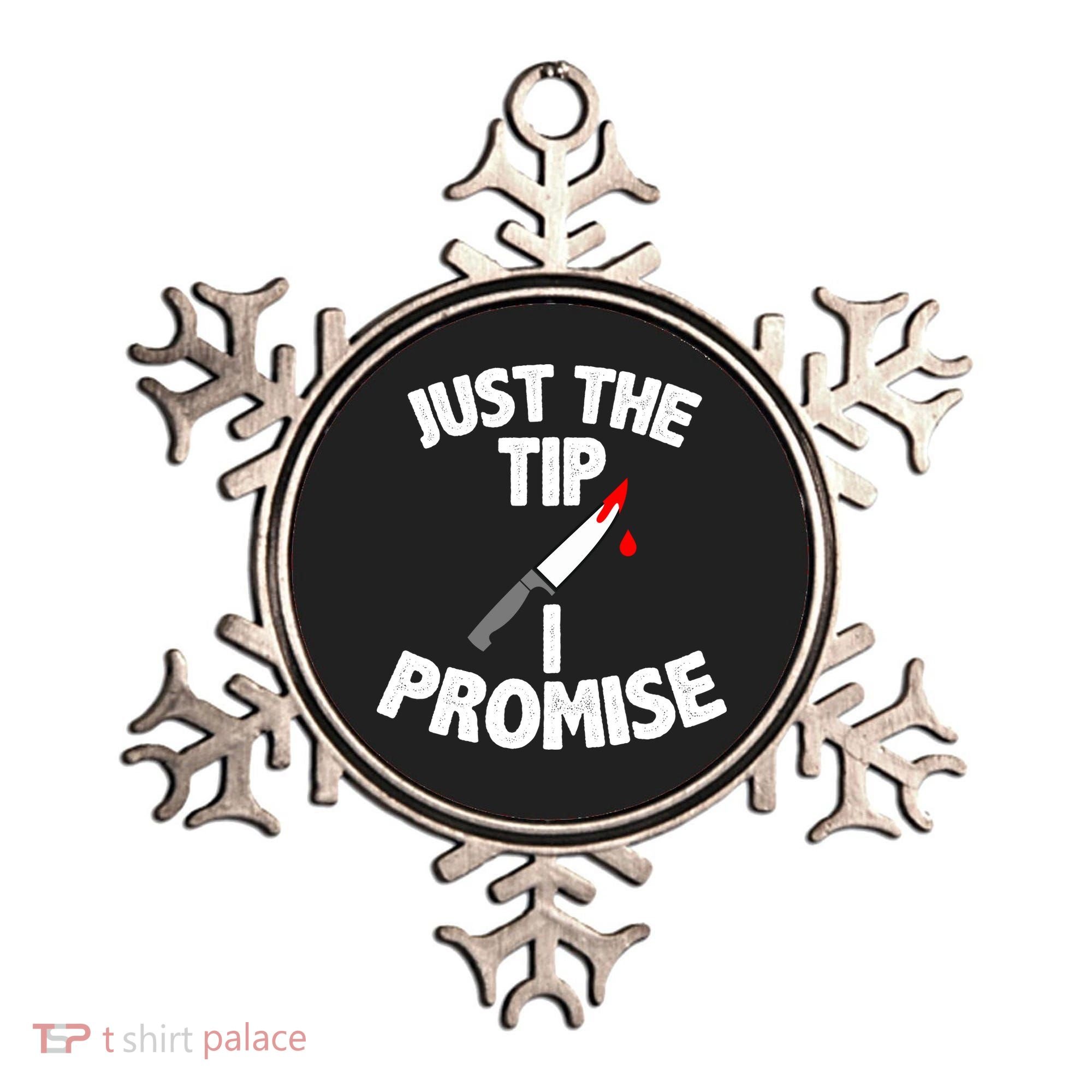 Just The Tip Funny Halloween Knife Ornament