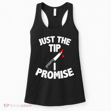 Just The Tip Funny Halloween Knife Women's Tank Top