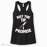 Just The Tip Funny Halloween Knife Women's Tank Top thumb 0