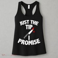 Just The Tip Funny Halloween Knife Women's Tank Top thumb 3