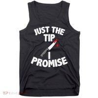 Just The Tip Funny Halloween Knife Tank Top thumb 0