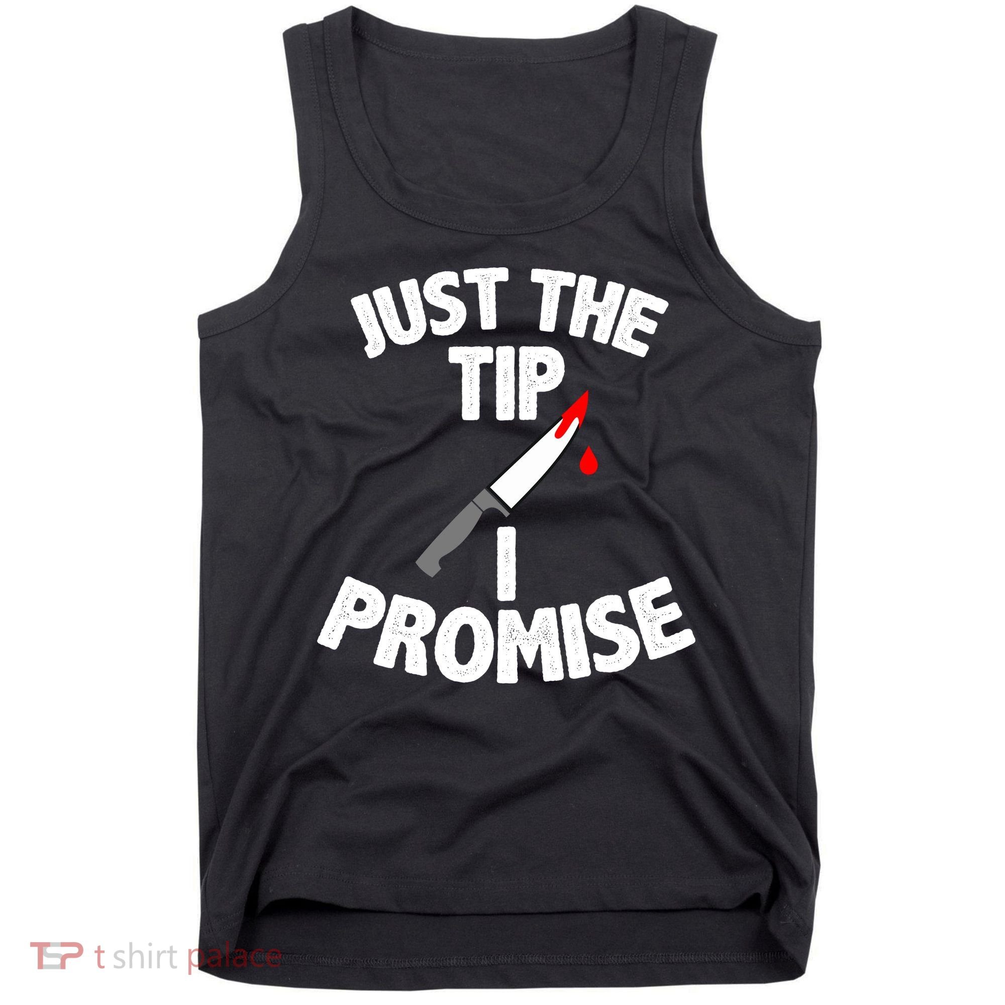 Just The Tip Funny Halloween Knife Tank Top