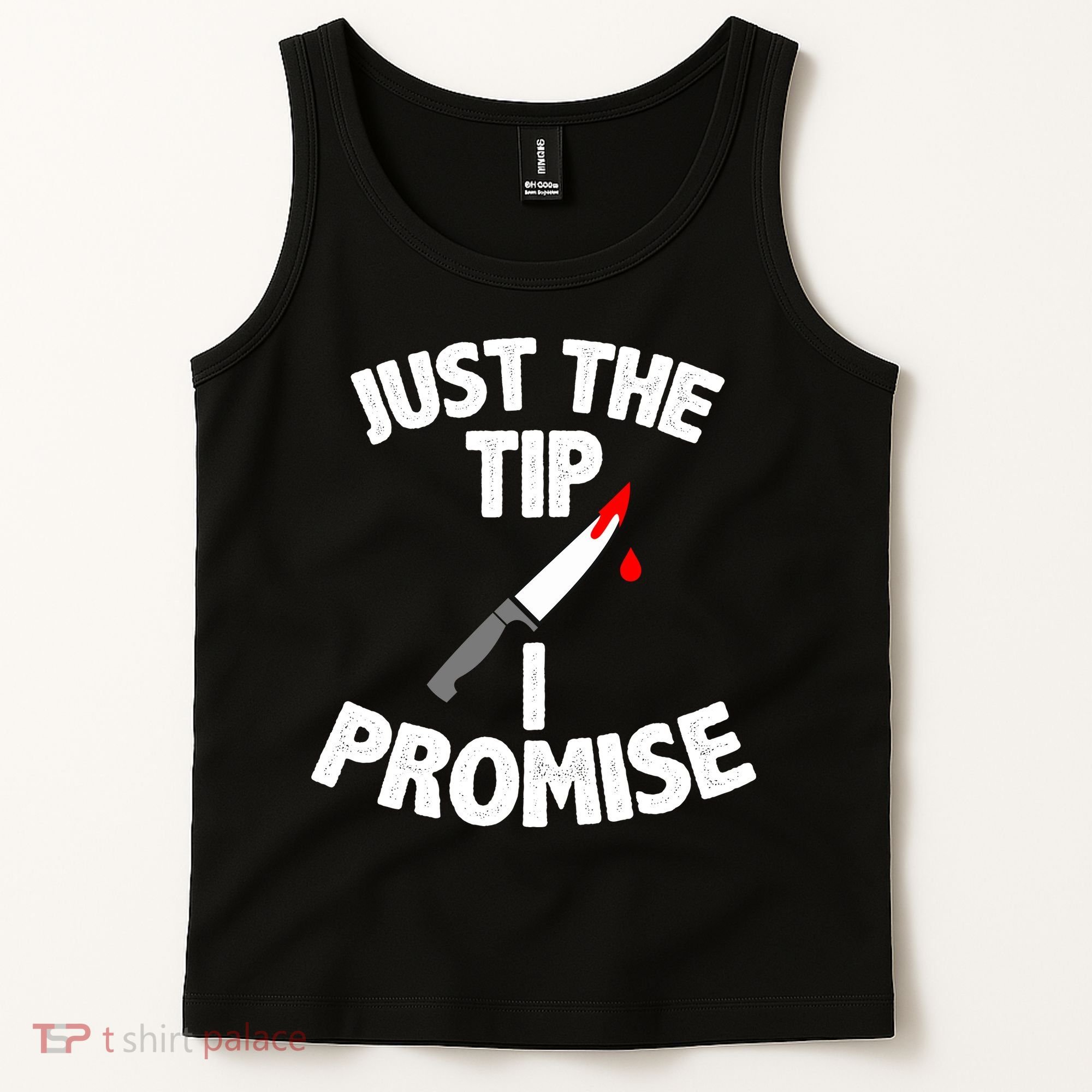 Just The Tip Funny Halloween Knife Tank Top