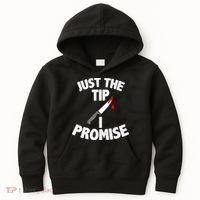 Just The Tip Funny Halloween Knife Kids Hoodie thumb 0