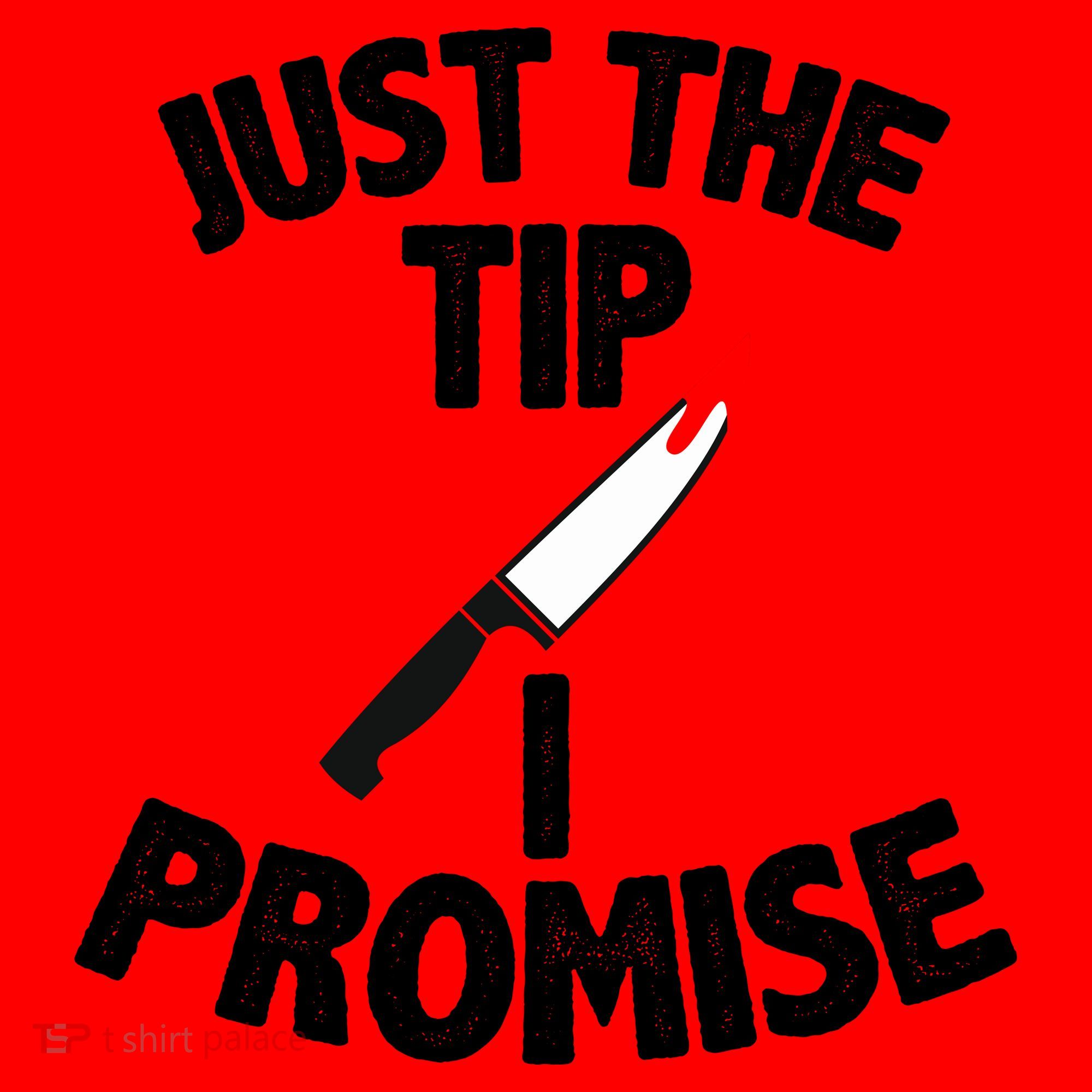Just The Tip Funny Halloween Knife Santa Hat