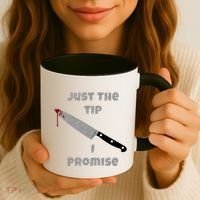 Just the Tip I Promise Halloween Knife Coffee Mug thumb 3
