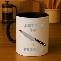 Just the Tip I Promise Halloween Knife Coffee Mug thumb 4