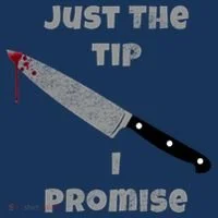 Just the Tip I Promise Halloween Knife Hoodie thumb 2