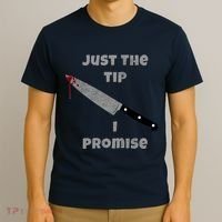 Just the Tip I Promise Halloween Knife T-Shirt thumb 3