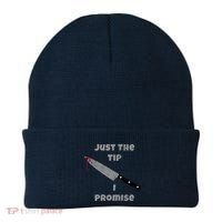 Just the Tip I Promise Halloween Knife Beanie thumb 0
