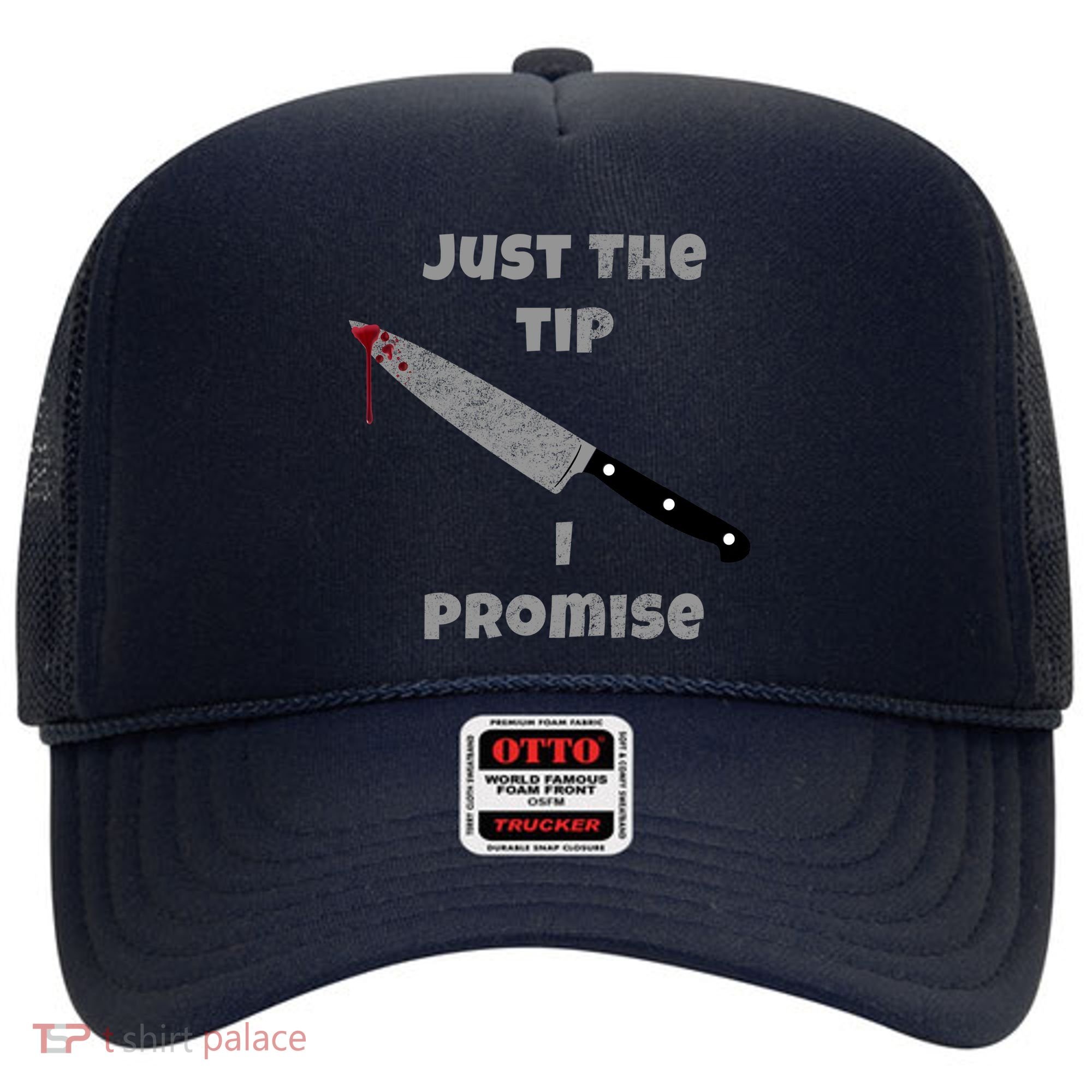 Just the Tip I Promise Halloween Knife Hat