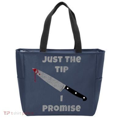 Just the Tip I Promise Halloween Knife Tote Bag