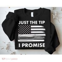 Just the Tip I Promise USA Bullet Flag Sweatshirt thumb 2