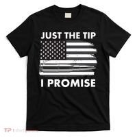 Just the Tip I Promise USA Bullet Flag T-Shirt thumb 0