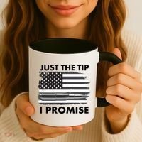 Just the Tip I Promise USA Bullet Flag Coffee Mug thumb 3