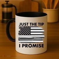 Just the Tip I Promise USA Bullet Flag Coffee Mug thumb 4