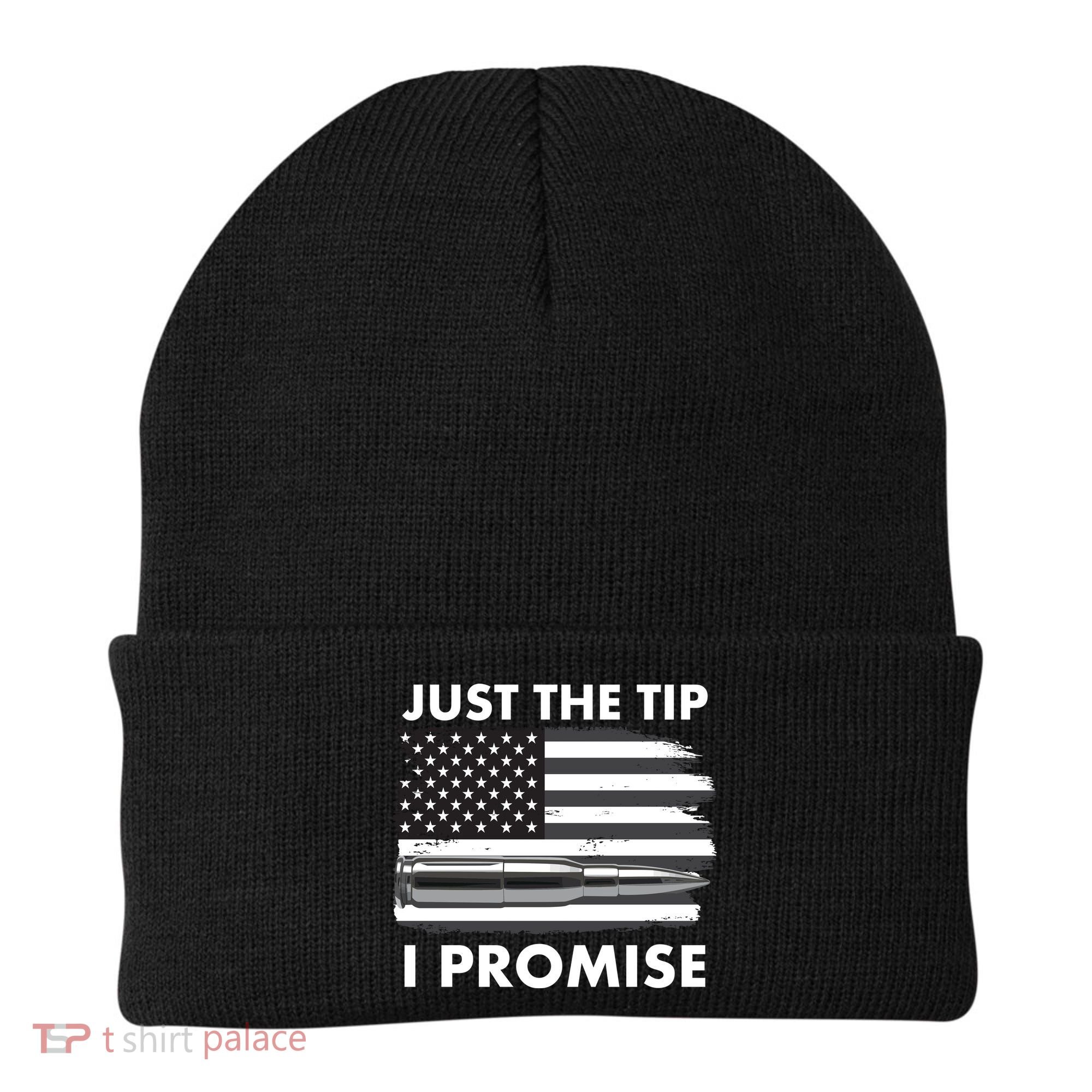 Just the Tip I Promise USA Bullet Flag Beanie