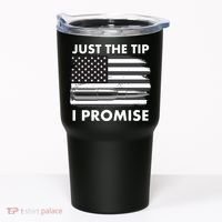 Just the Tip I Promise USA Bullet Flag Tumbler thumb 0