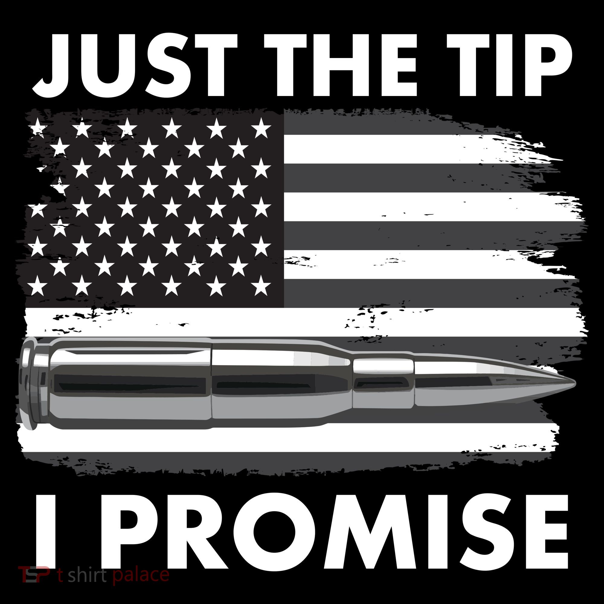 Just the Tip I Promise USA Bullet Flag Mousepad