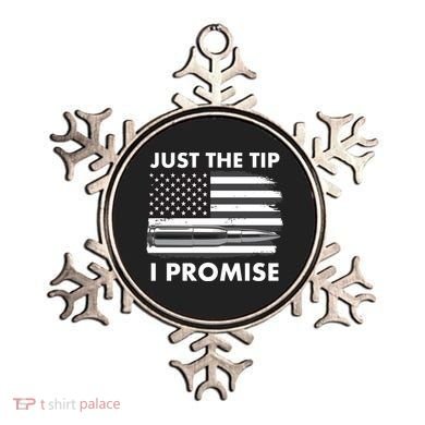 Just the Tip I Promise USA Bullet Flag Ornament