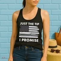 Just the Tip I Promise USA Bullet Flag Women's Tank Top thumb 2