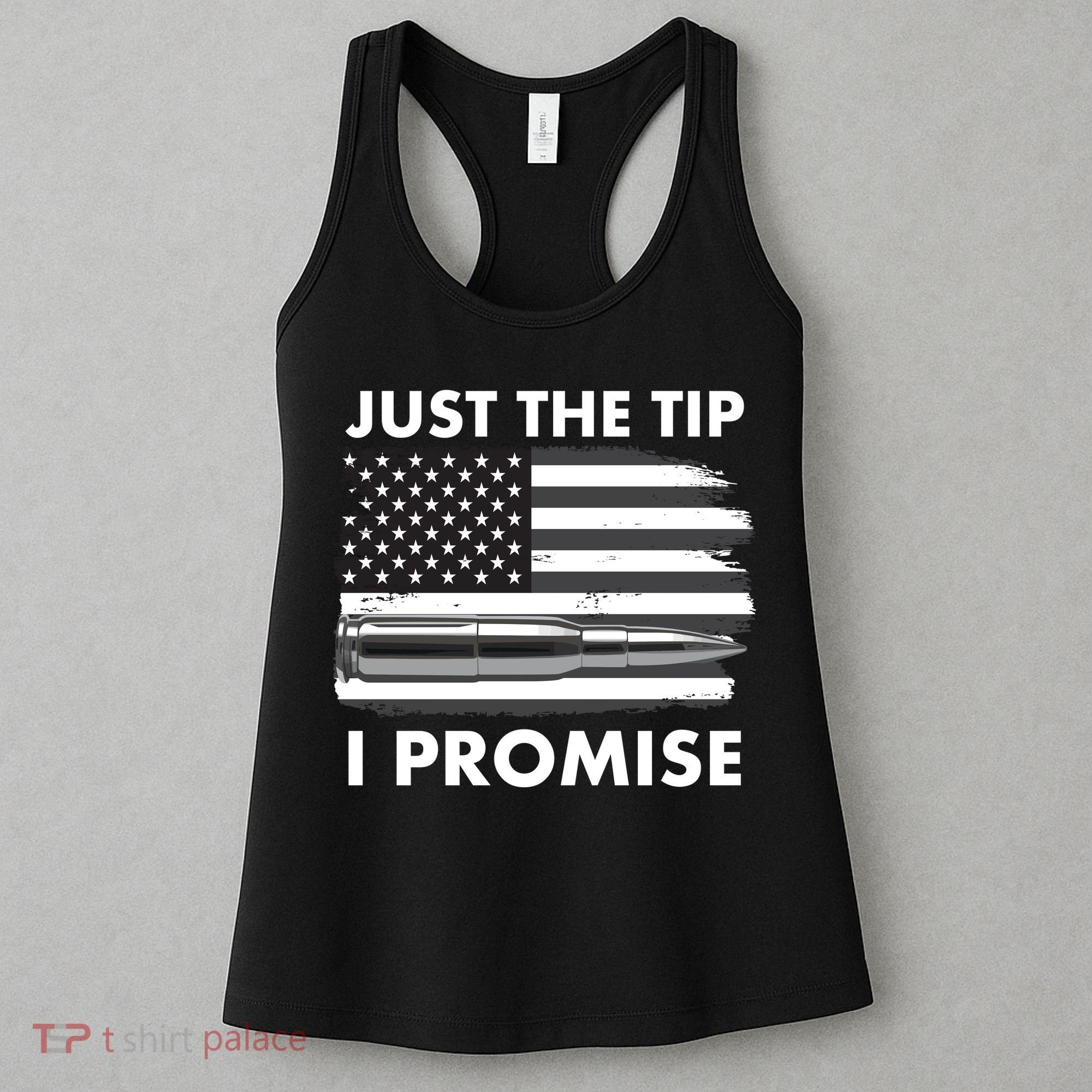 Just the Tip I Promise USA Bullet Flag Women's Tank Top