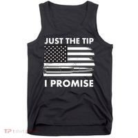 Just the Tip I Promise USA Bullet Flag Tank Top thumb 0