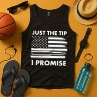 Just the Tip I Promise USA Bullet Flag Tank Top thumb 4