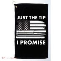 Just the Tip I Promise USA Bullet Flag Golf Towel thumb 0