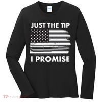 Just the Tip I Promise USA Bullet Flag Women's Long Sleeve Shirt thumb 0