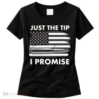 Just the Tip I Promise USA Bullet Flag Women's T-Shirt