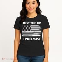 Just the Tip I Promise USA Bullet Flag Women's T-Shirt thumb 4
